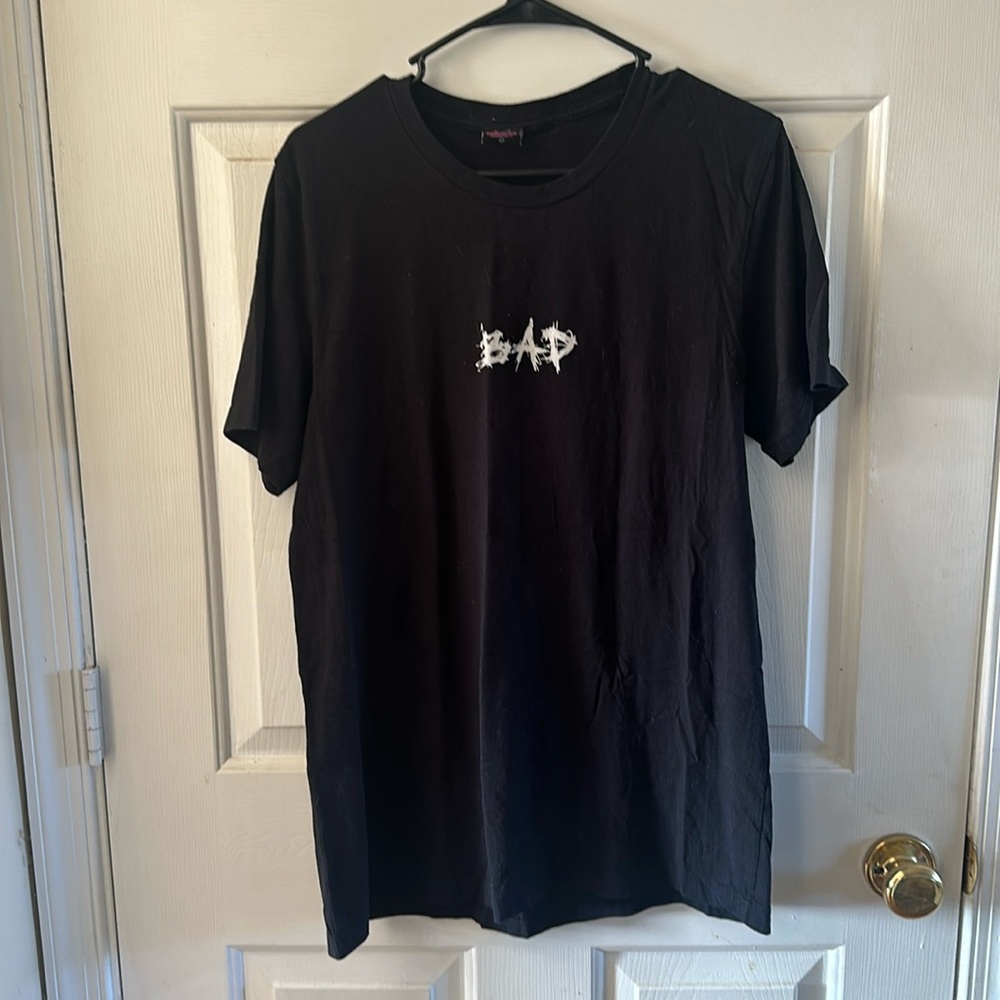 Bad vibes forever. Black large t-shirt